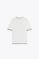 TRIM KNIT TOP
