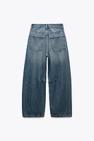 TRF MID WAIST BAGGY BALLOON JEANS