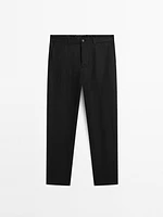Lightweight 100% linen trousers