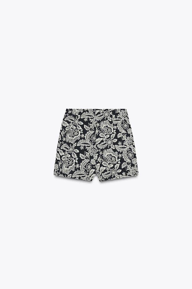 JUPE-CULOTTE NŒUD BRODÉE