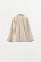 CHEMISE EN POPELINE À RAYURES