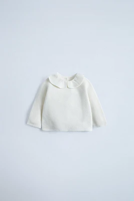 PETER PAN COLLAR KNIT SWEATER