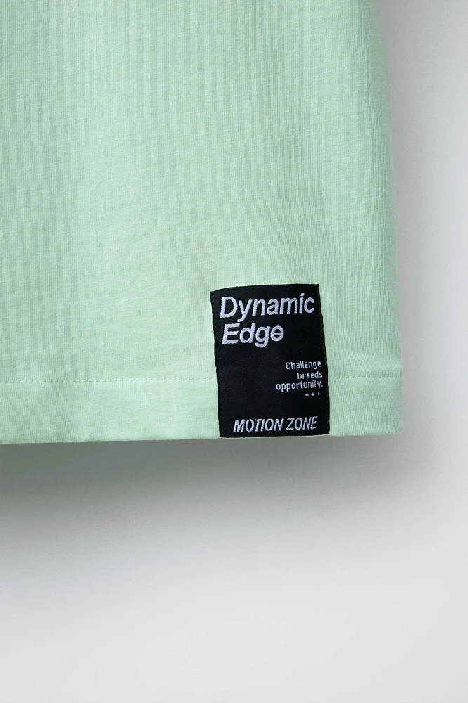 T-SHIRT SPORTY ÉTIQUETTE INSCRIPTION