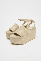 JUTE PLATFORM WEDGES
