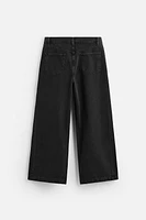 PLEATED BAGGY JEANS
