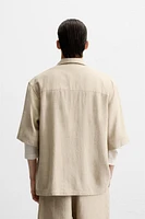 CHEMISE OVERSIZE FIT LIN - VISCOSE