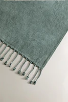 FRINGED COTTON BEACH TOWEL