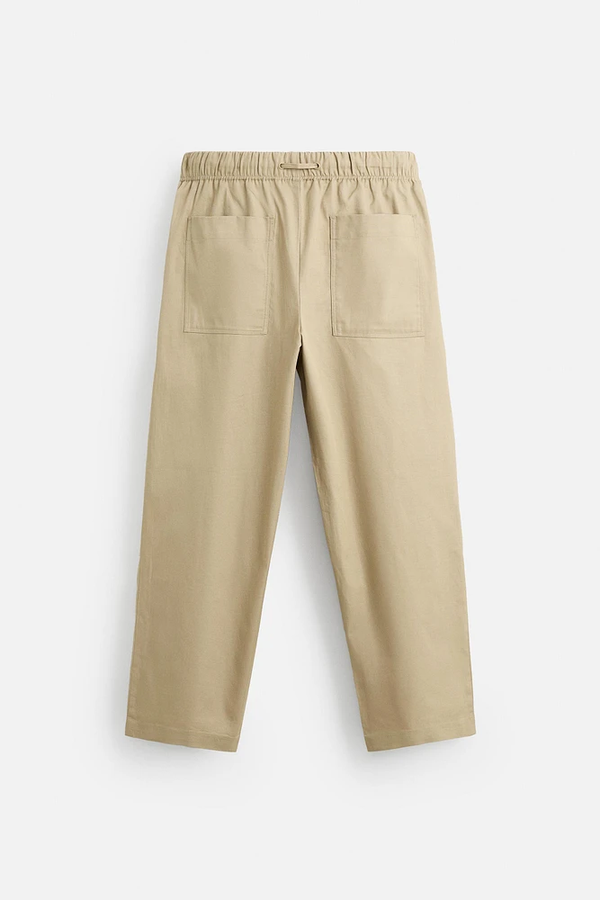 PANTALON RELAXED FIT COTON - LIN