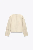 FAUX SUEDE JACKET