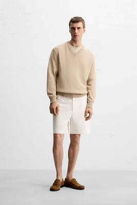 CANVAS TEXTURED SHORTS