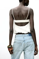 LINEN BALLOON TOP