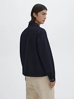 100% cotton denim jacket with zip