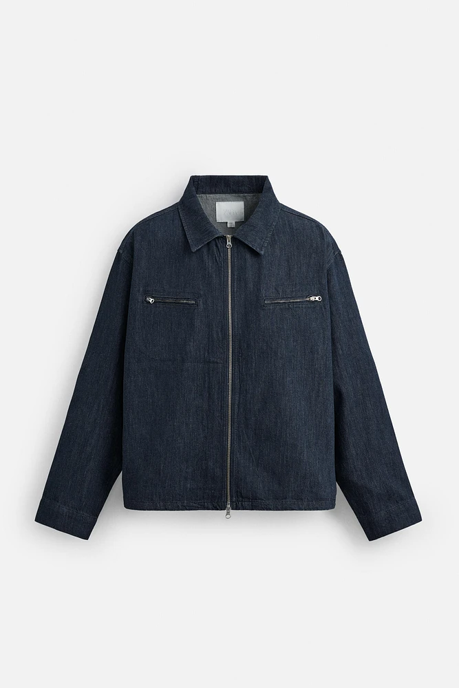 REGULAR FIT ZIPPERED JACKET