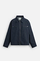 REGULAR FIT ZIPPERED JACKET