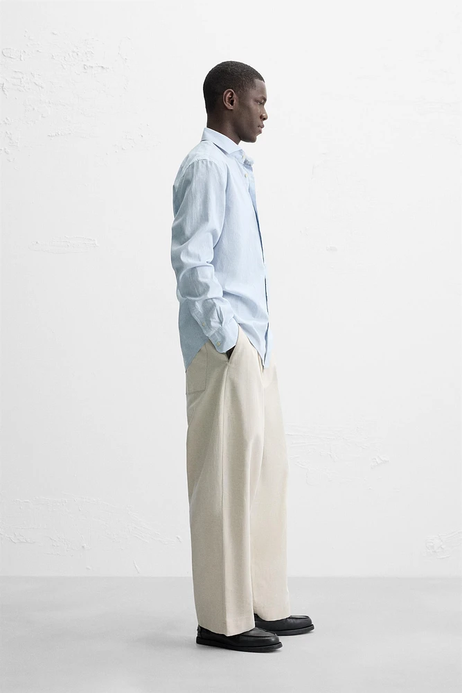 CHEMISE À TEXTURE AVEC RAYURES