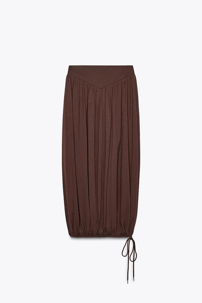 BALLOON MIDI SKIRT