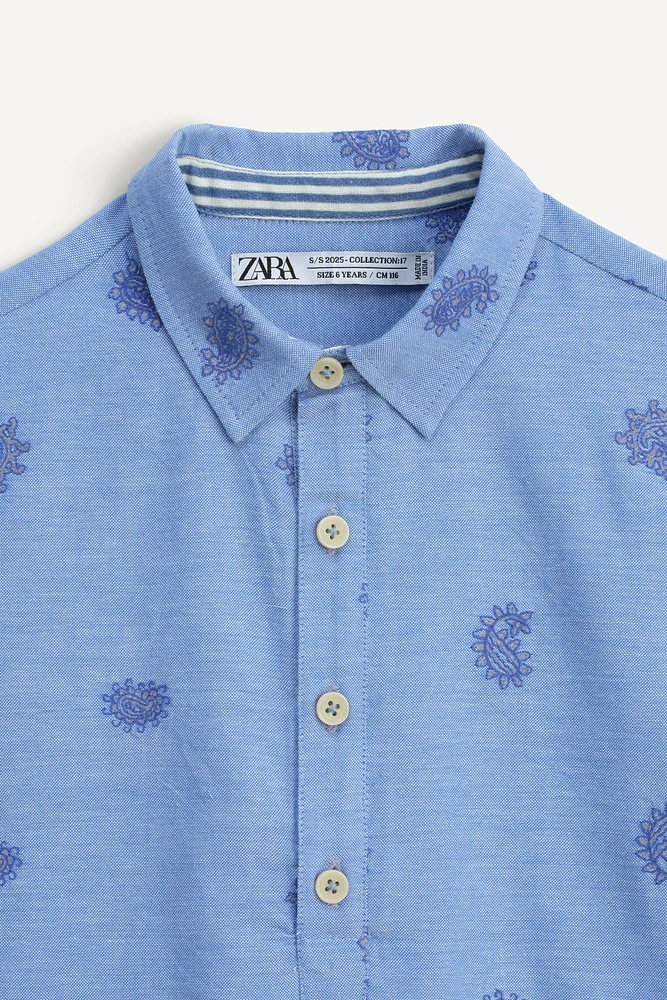 CHEMISE BRODERIE PAISLEY ÉDITION LIMITÉE