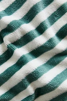 CHILDREN’S STRIPED VELOUR BATH TOWEL