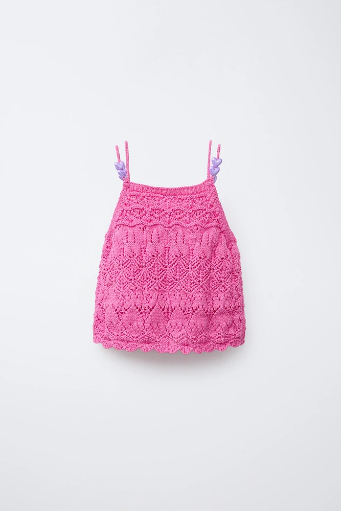 BEADED KNIT TOP