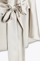 HALTER SATIN EFFECT TOP