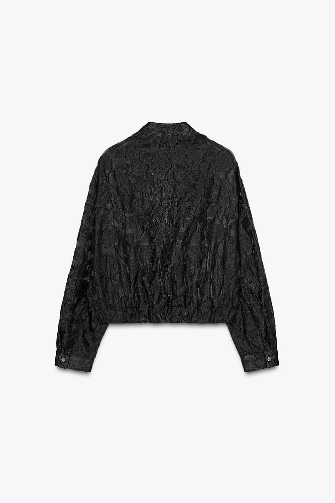 ORGANZA BOMBER JACKET