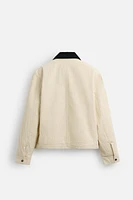 BLOUSON AVEC COL BIMATIÈRE