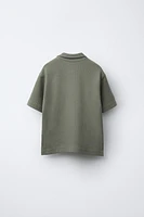 TEXTURED SHIRT AND BERMUDA SET