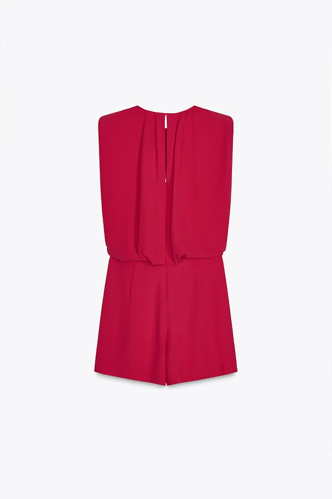 SLEEVELESS SHORT JUMPSUIT