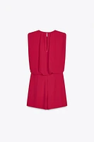 SLEEVELESS SHORT JUMPSUIT