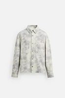 ABSTRACT PRINT OVERSHIRT