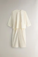 OPENWORK COTTON SHIRT