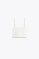 PINTUCK CROP TOP