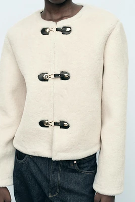 BLOUSON À BRANDEBOURGS DOUBLE FACE