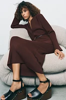 PLAIN KNIT PENCIL SKIRT