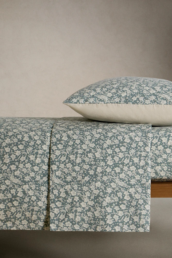 HOUSSE DE COUETTE ENFANT FLEURS TROPICALES