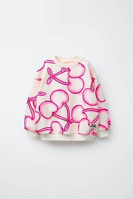 GRAFFITI PRINT SWEATSHIRT