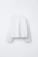 T-SHIRT WITH EMBROIDERED BACK