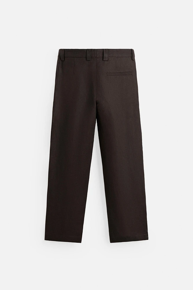 PANTALON DE COSTUME 100 % LIN