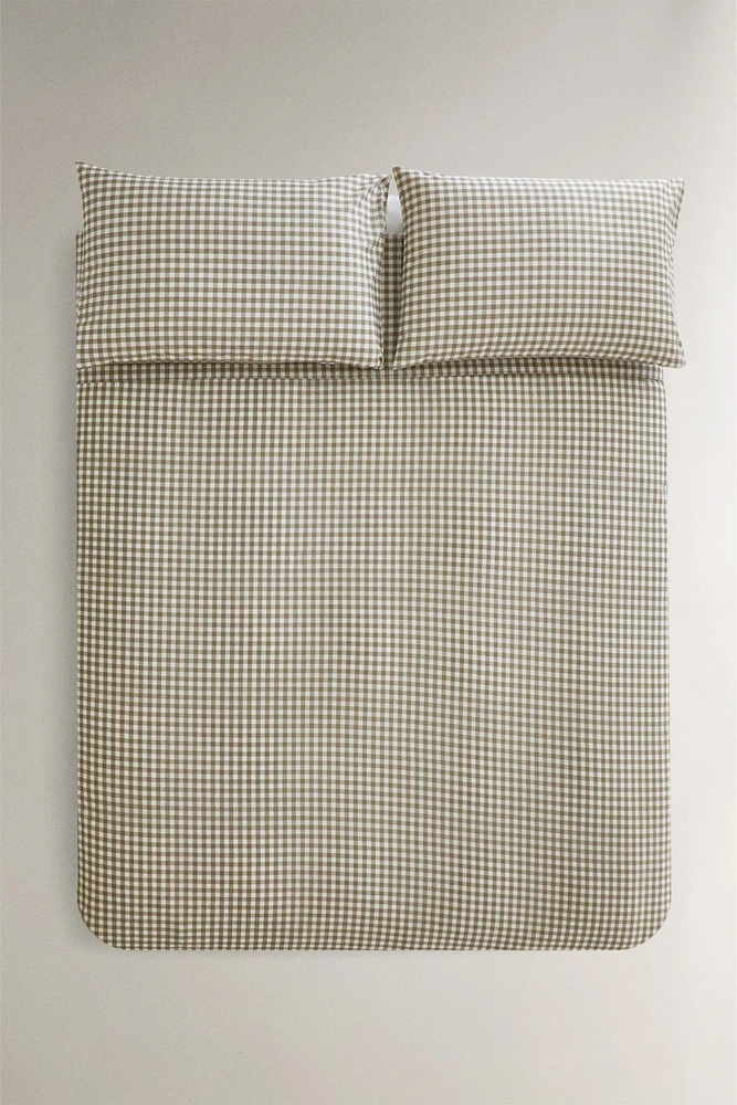 PLAID DUVET COVER