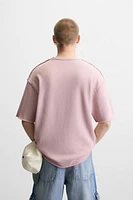 T-SHIRT MAILLE EFFET ENVERS