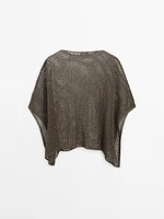 Short cutwork cape