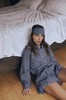 PLAID EYE MASK