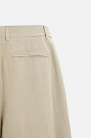 PLEATED WIDE FIT PANTS