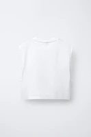 T-SHIRT IMPRIMÉ LACETS