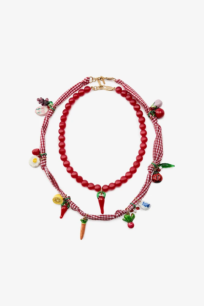 TWO-PACK OF CHARM NECKLACES