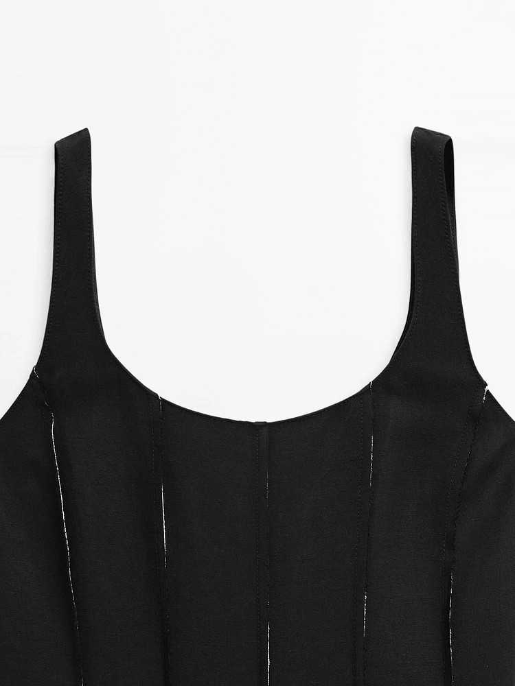 Robe longue fluide lin