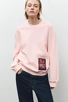 LABEL COTTON SWEATSHIRT