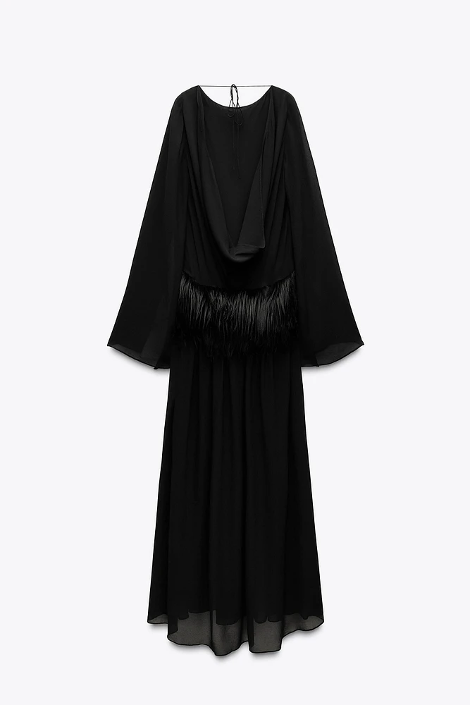 ROBE CEINTURE EFFET FOURRURE LIMITED EDITION