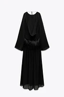 FAUX FUR SASH DRESS LIMITED EDITION