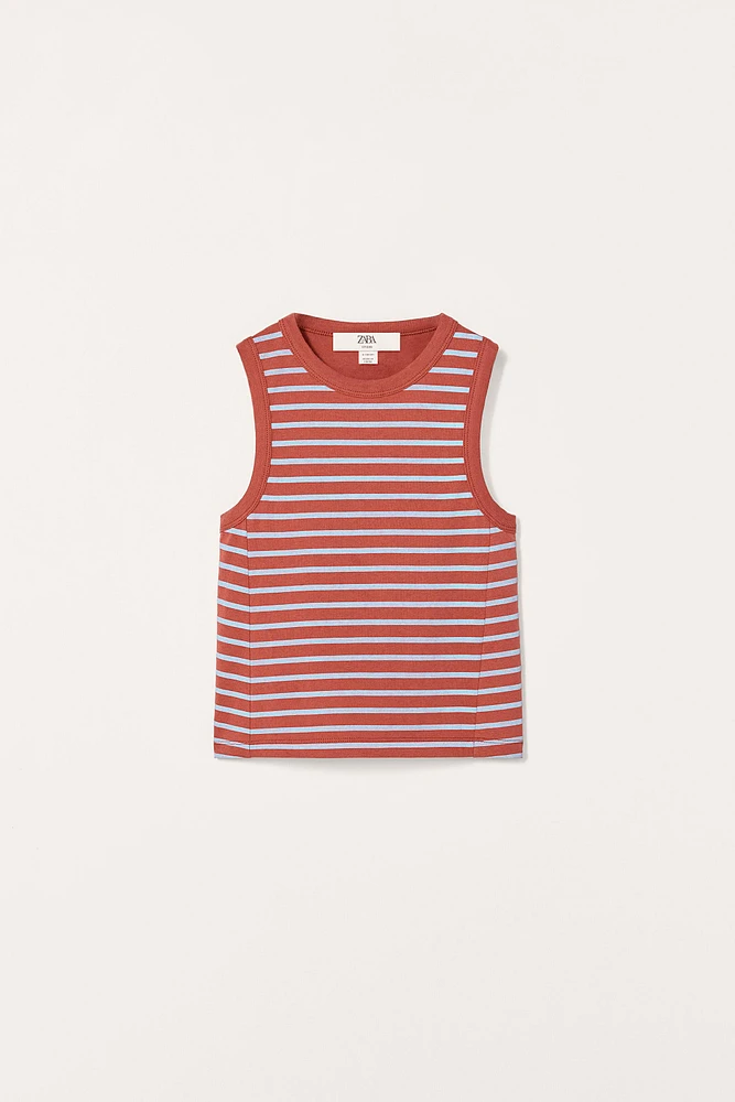 T-SHIRT RAYURES DÉCOUPES ÉDITION LIMITÉE